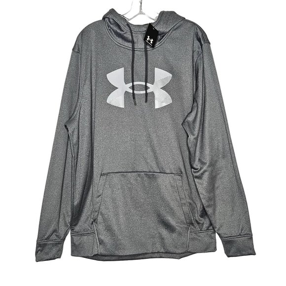Under Armour Other - Under Armour Fleece® Big Logo Hoodie Loose Fit Gray Mens XL NEW